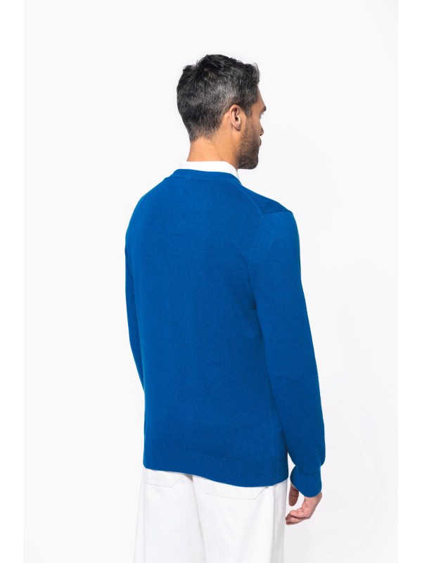 Pullover premium com decote V - K982