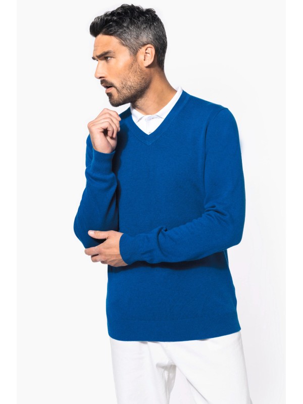 Pullover premium com decote V - K982