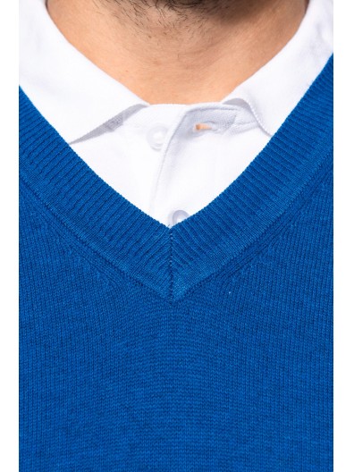 Pullover premium com decote V - K982