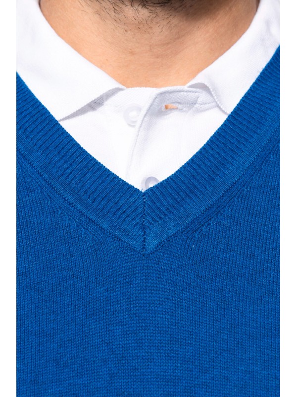 Pullover premium com decote V - K982