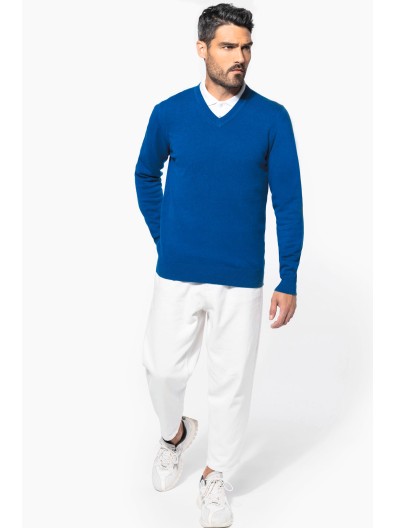 Pullover premium com decote V - K982