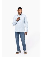 Camisa em algodo twill com aspecto lavado - KNS500