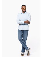 Camisa em algodo twill com aspecto lavado - KNS500