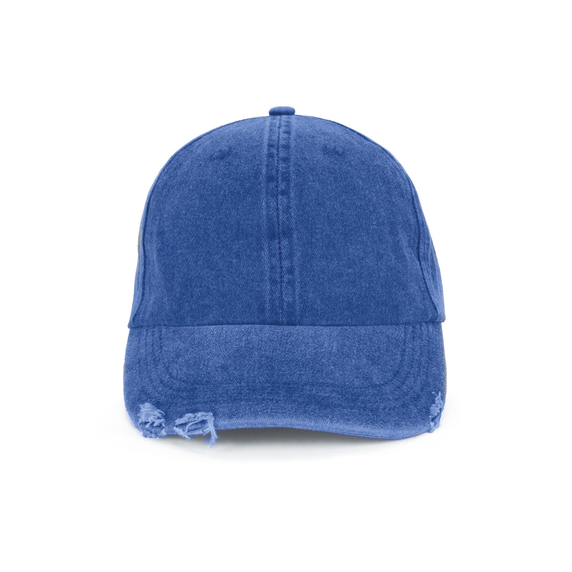 Boné vintage com efeito rasgado - 6 painéis