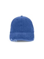 Boné vintage com efeito rasgado - 6 painéis