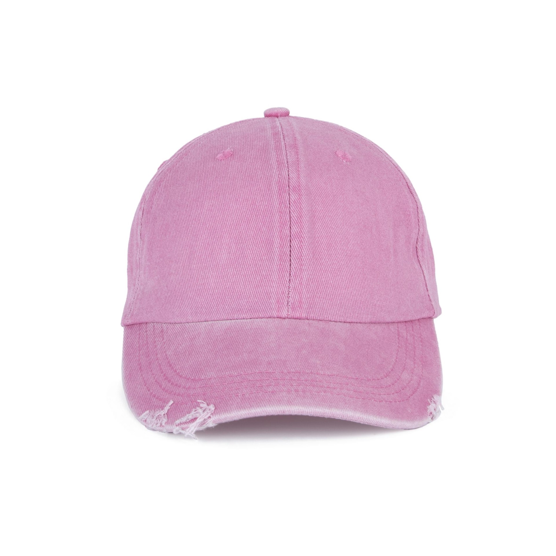 Boné vintage com efeito rasgado - 6 painéis