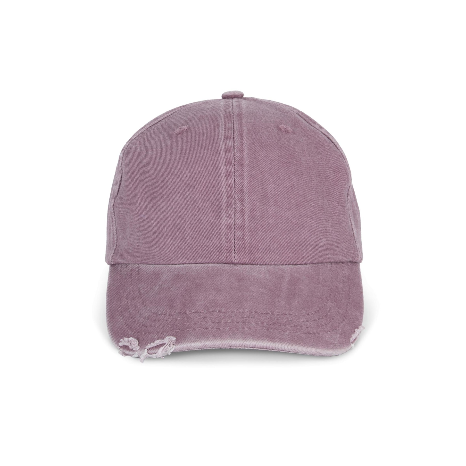 Boné vintage com efeito rasgado - 6 painéis