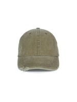Boné vintage com efeito rasgado - 6 painéis