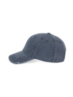 Boné vintage com efeito rasgado - 6 painéis