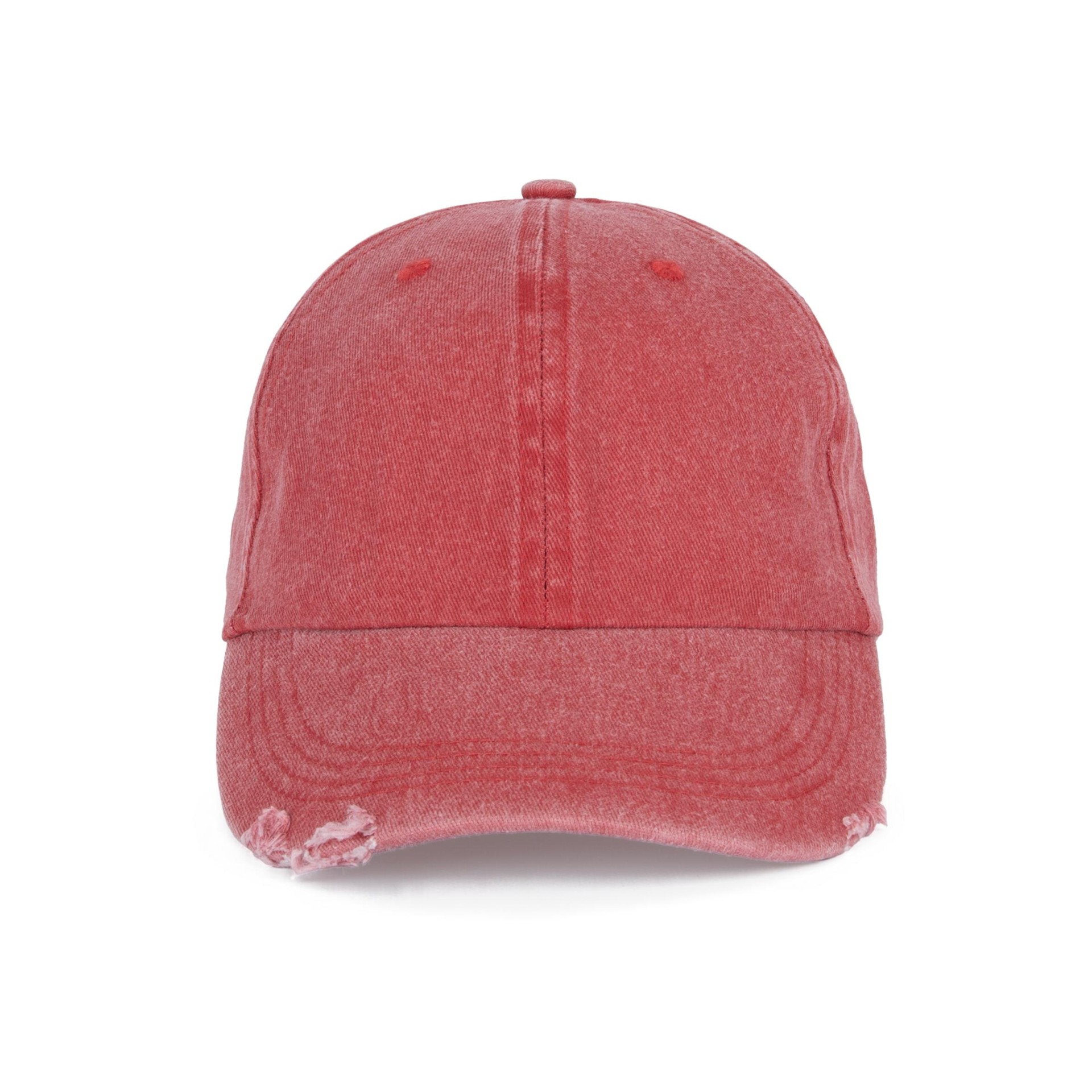 Boné vintage com efeito rasgado - 6 painéis