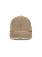 Boné vintage com efeito rasgado - 6 painéis