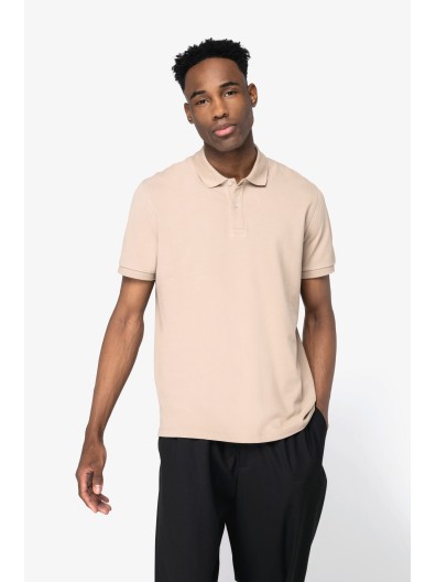 Polo eco-respons�vel em malha piqu� de homem