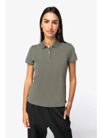 Polo eco-responsável em malha piqué de senhora