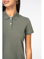 Polo eco-responsável em malha piqué de senhora