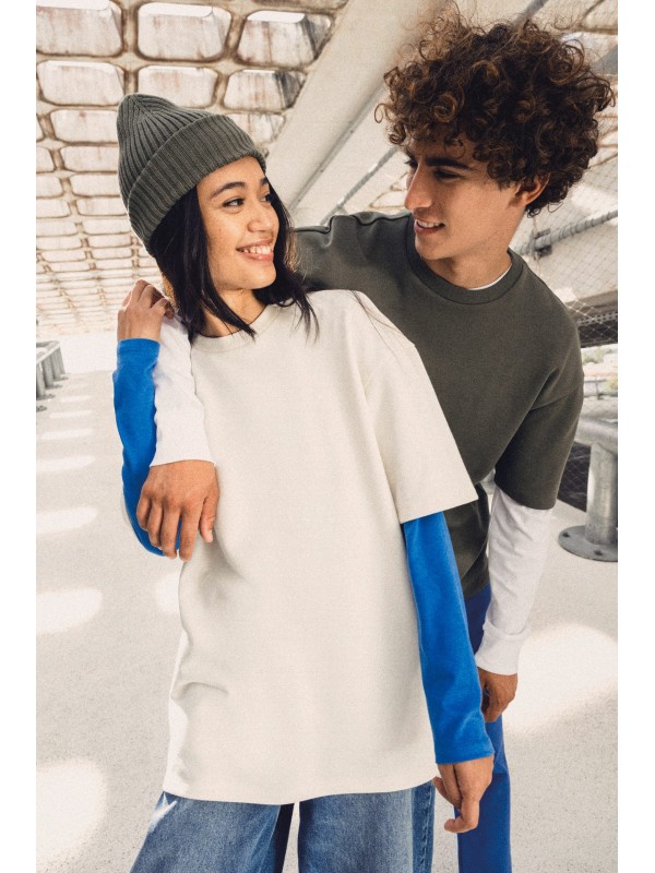 T-shirt eco-respons�vel oversize French Terry unissexo