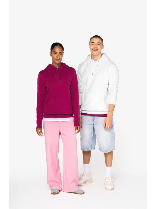 Sweatshirt eco-respons�vel com capuz unissexo