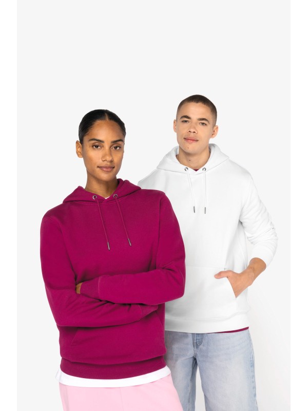 Sweatshirt eco-respons�vel com capuz unissexo