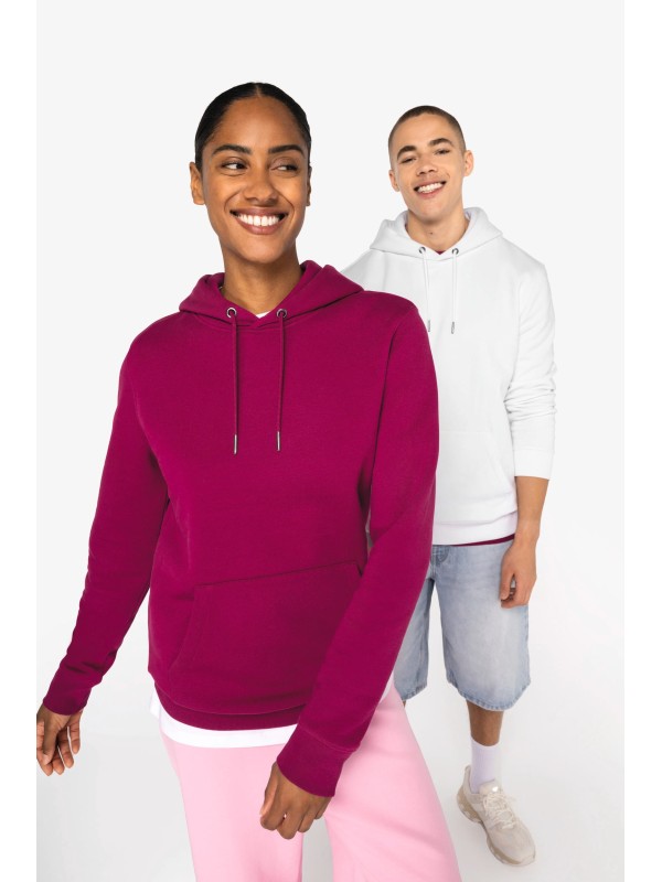 Sweatshirt eco-respons�vel com capuz unissexo