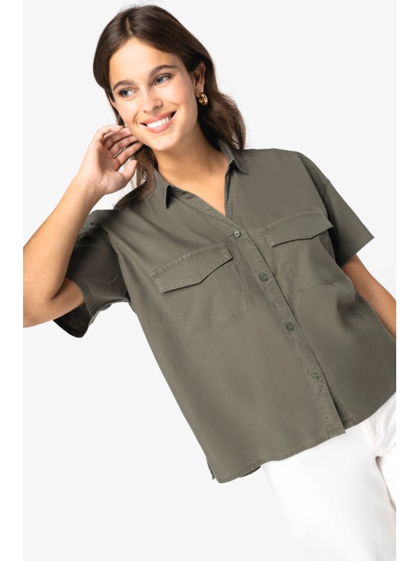 Camisa eco-respons�vel em liocel - NS514