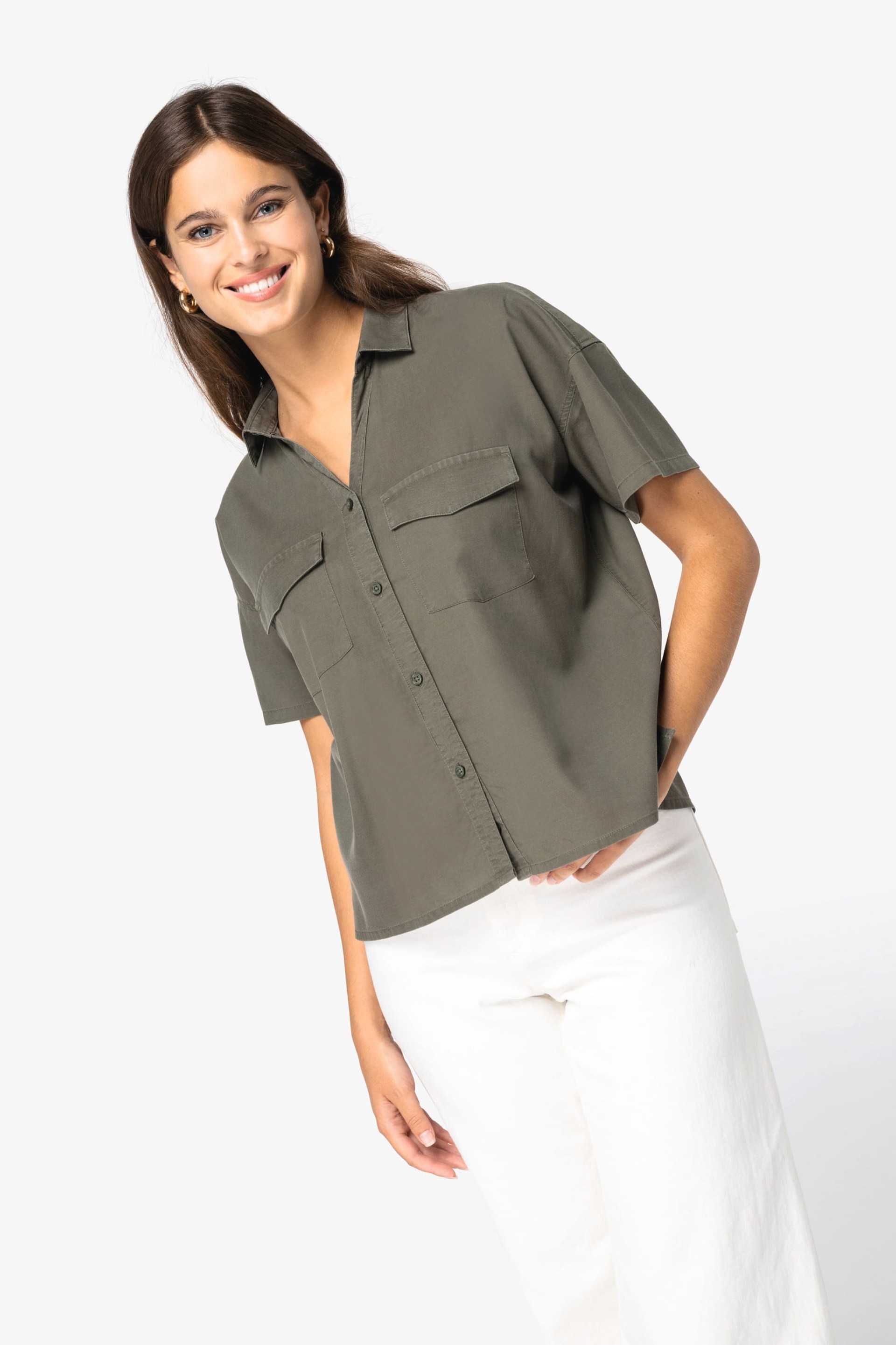 Camisa eco-responsável em liocel - NS514