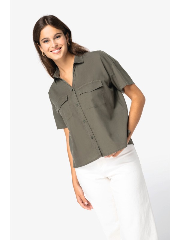 Camisa eco-respons�vel em liocel - NS514