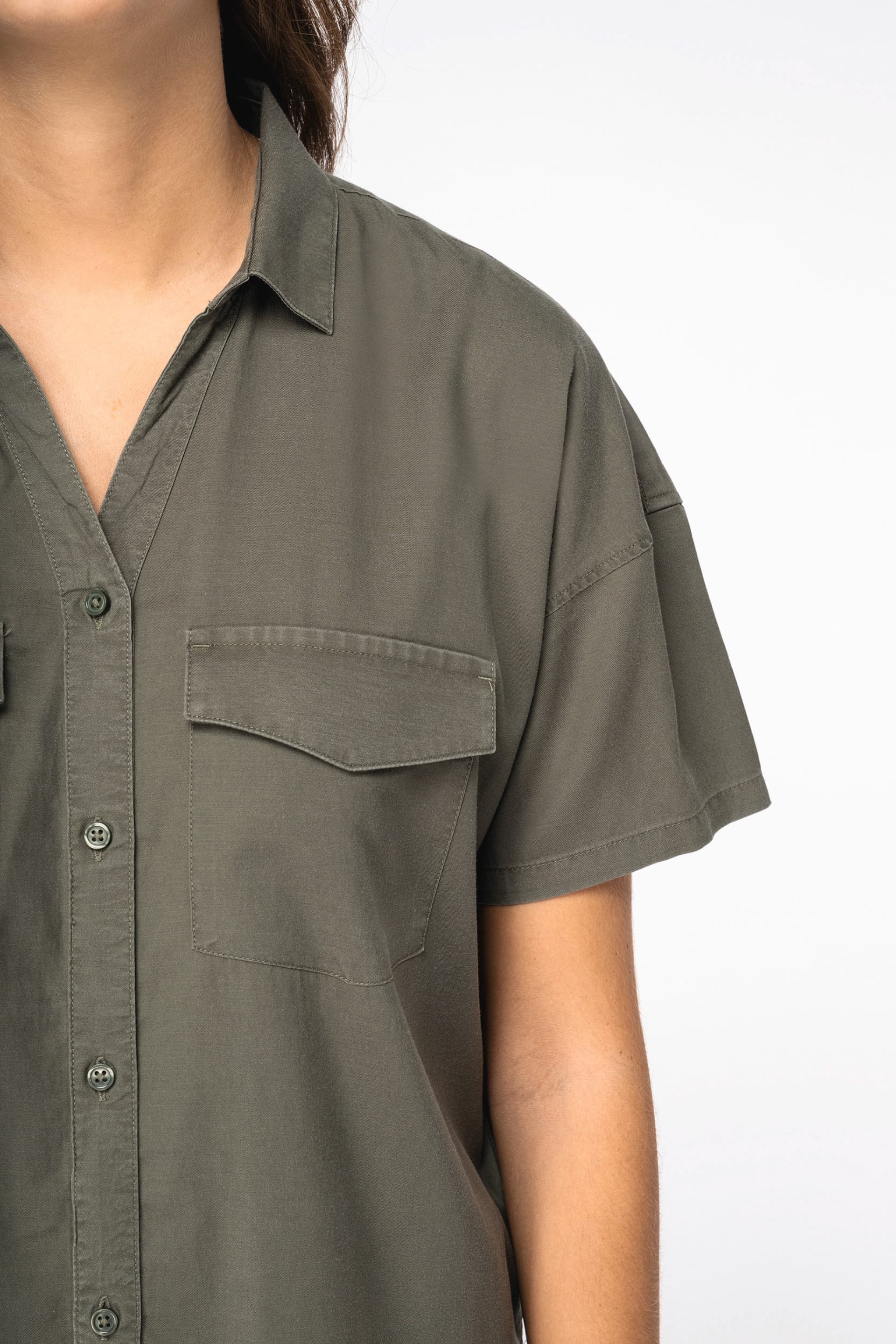 Camisa eco-responsável em liocel - NS514