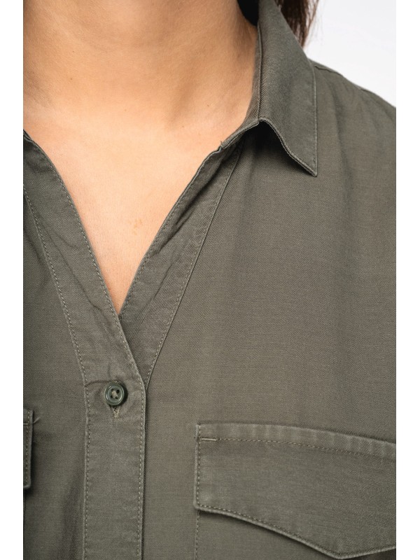 Camisa eco-respons�vel em liocel - NS514