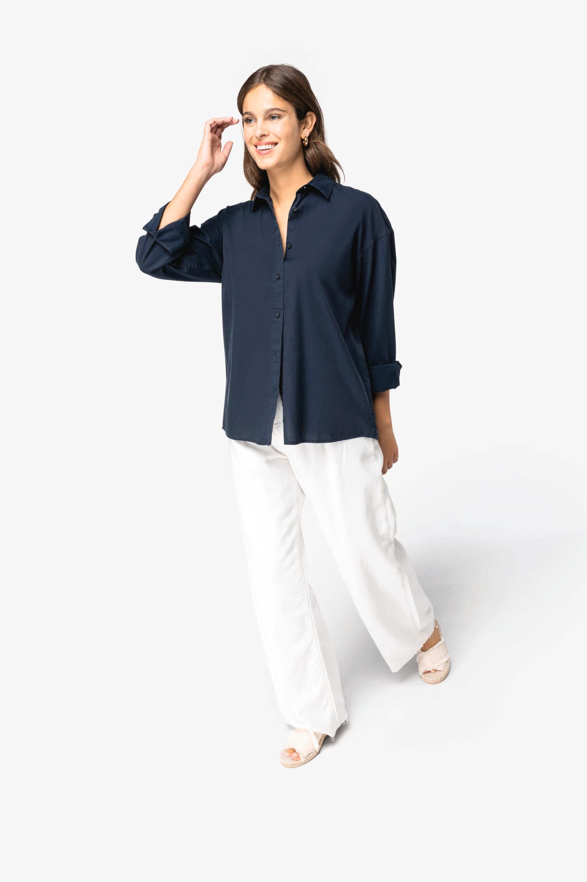 Camisa eco-responsável em liocel - NS515