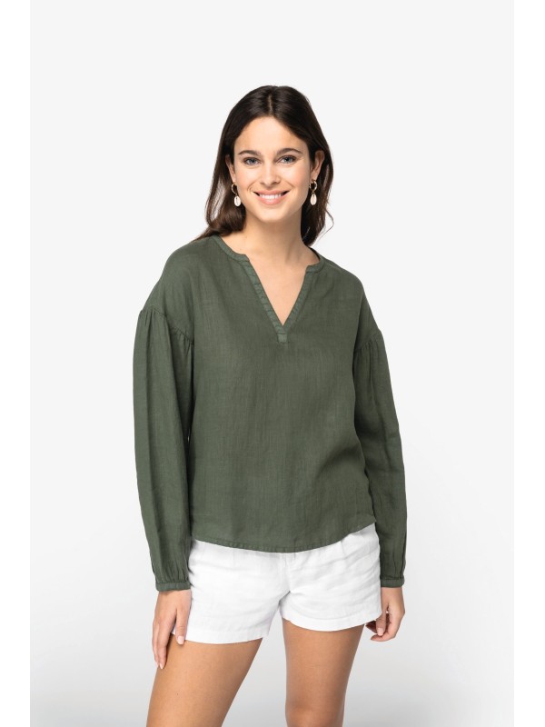 Blusa eco-responsvel em linho - NS524