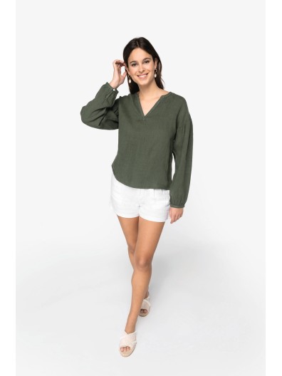 Blusa eco-responsvel em linho - NS524