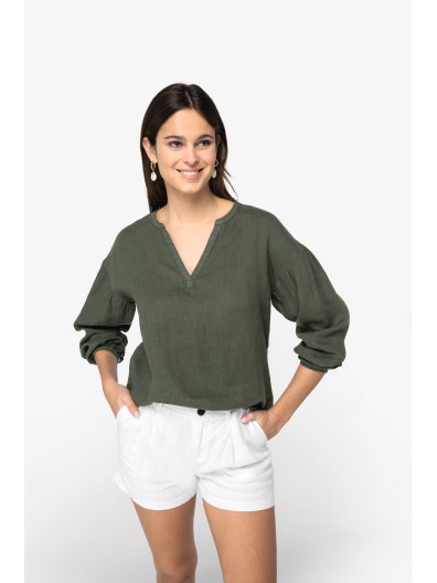 Blusa eco-responsvel em linho - NS524