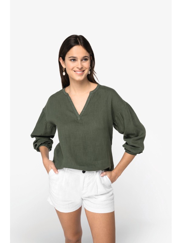 Blusa eco-responsvel em linho - NS524