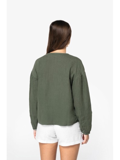 Blusa eco-responsvel em linho - NS524