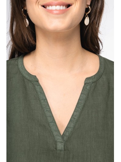 Blusa eco-responsvel em linho - NS524