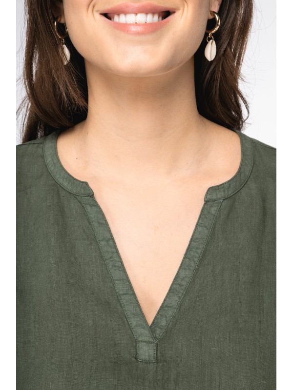 Blusa eco-responsvel em linho - NS524