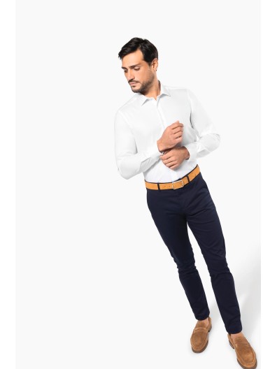 Camisa Oxford Pinpoint manga comprida - PK502 Camisa Oxford Pinpoint manga comprida - PK502