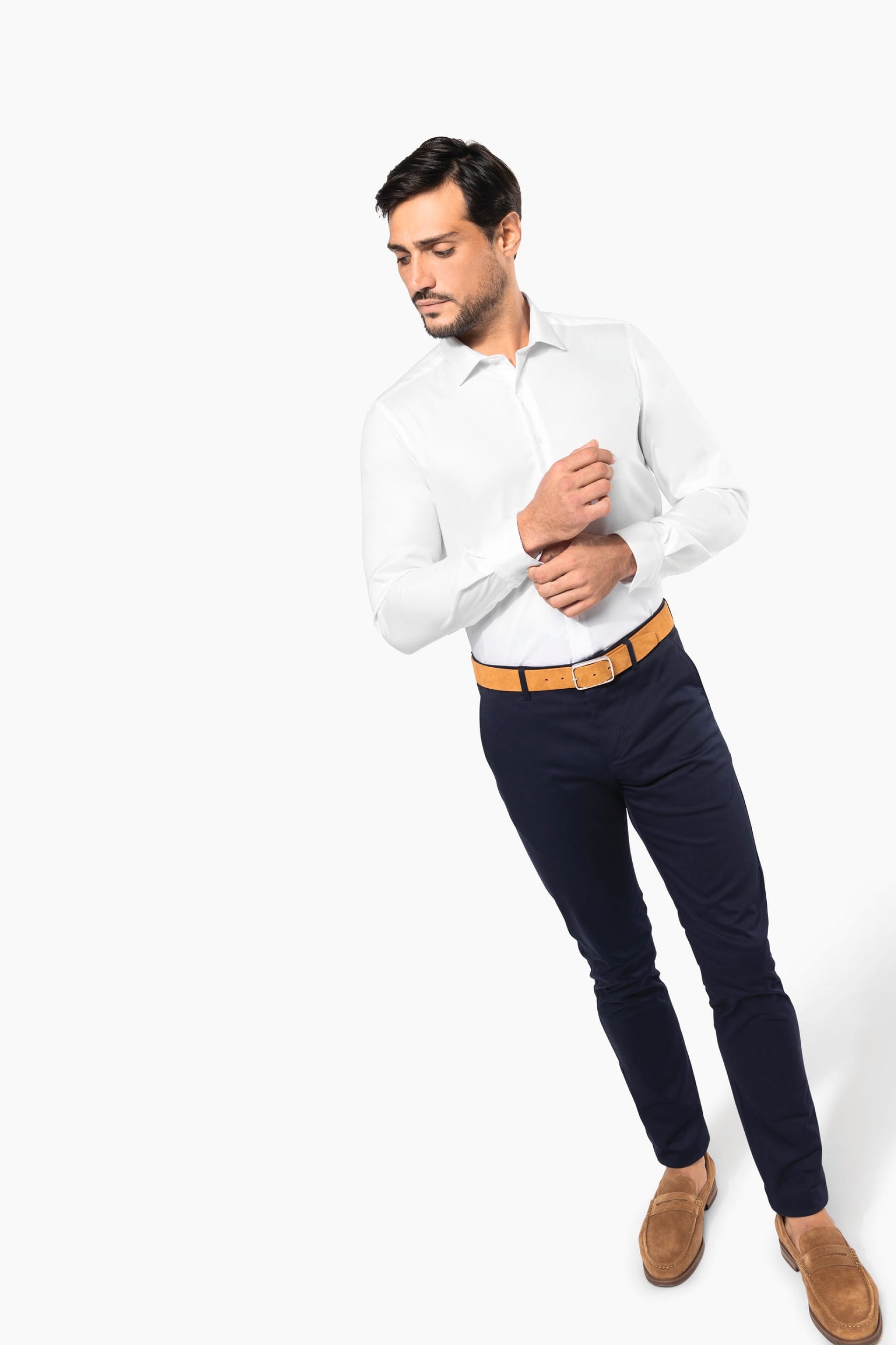 Camisa Oxford Pinpoint manga comprida - PK502