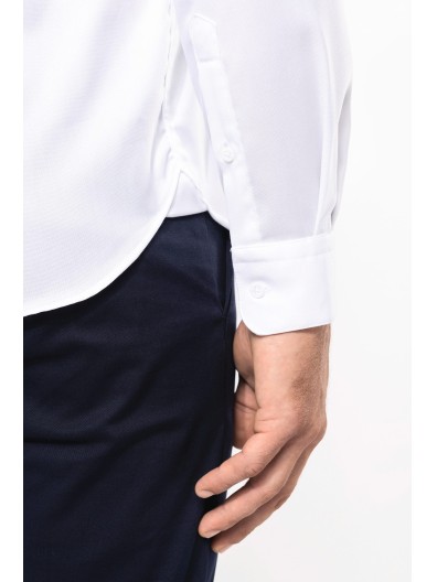 Camisa Oxford Pinpoint manga comprida - PK502 Camisa Oxford Pinpoint manga comprida - PK502