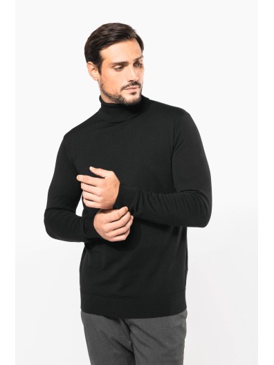 Camisola de gola alta em l Merino - PK912