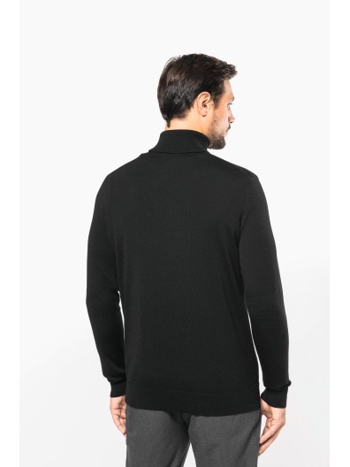 Camisola de gola alta em l Merino - PK912