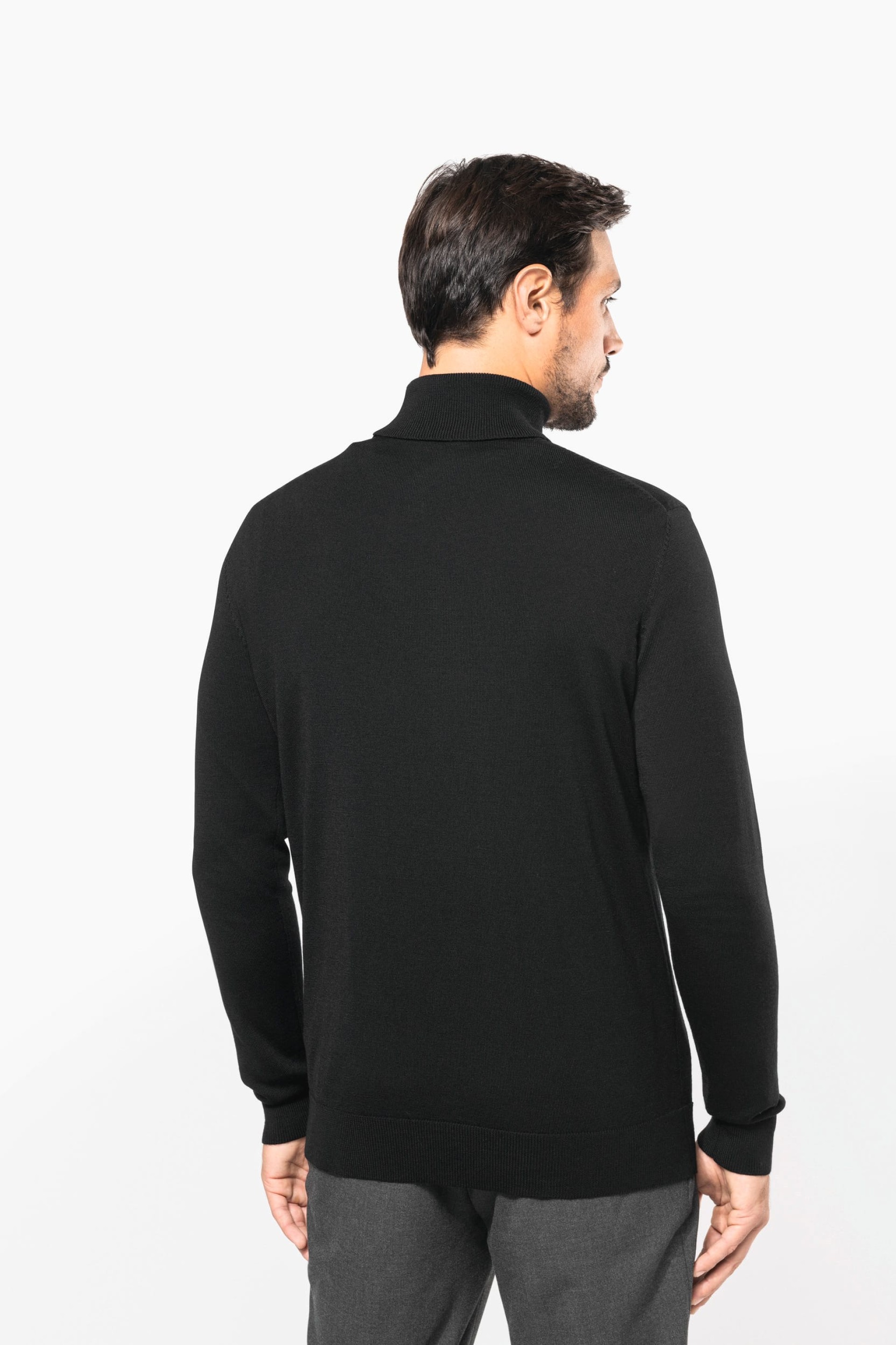 Camisola de gola alta em lã Merino - PK912