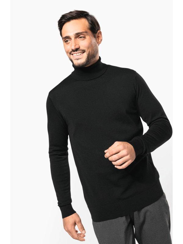 Camisola de gola alta em l Merino - PK912