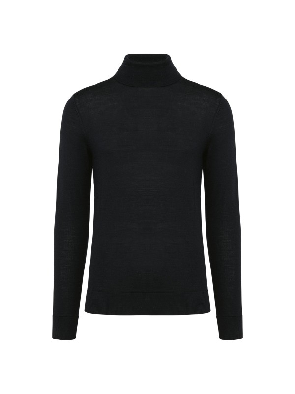 Camisola de gola alta em l Merino - PK912