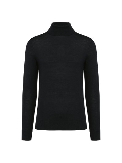 Camisola de gola alta em l Merino - PK912