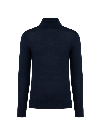 Camisola de gola alta em l Merino - PK912
