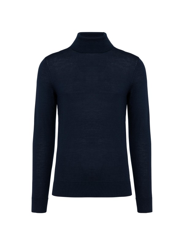 Camisola de gola alta em l Merino - PK912