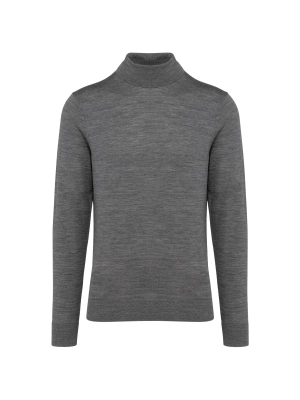 Camisola de gola alta em l Merino - PK912