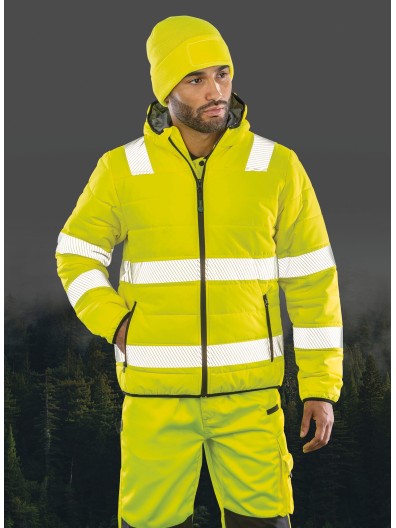 Bluso de segurana de material reciclado com acolchoado Ripstop - R500X