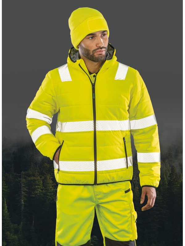 Bluso de segurana de material reciclado com acolchoado Ripstop - R500X