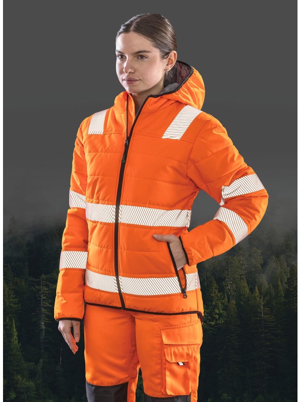 Bluso de segurana de material reciclado com acolchoado Ripstop - R500X